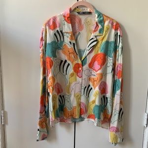 Zara Cropped Button Down